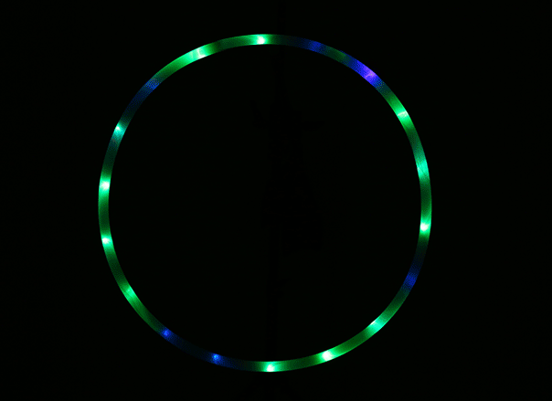 Premium LED Lights Glow In Dark Hoop - Blue Force Sports