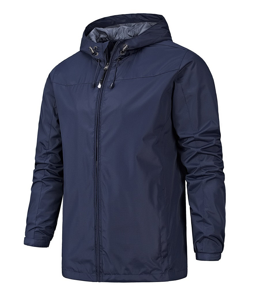 Outdoor Windproof And Waterproof All Season Mountaineering Jacket Jacket For Men - Blue Force Sports