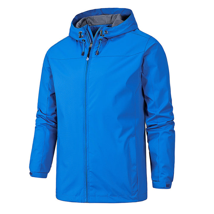 Outdoor Windproof And Waterproof All Season Mountaineering Jacket Jacket For Men - Blue Force Sports