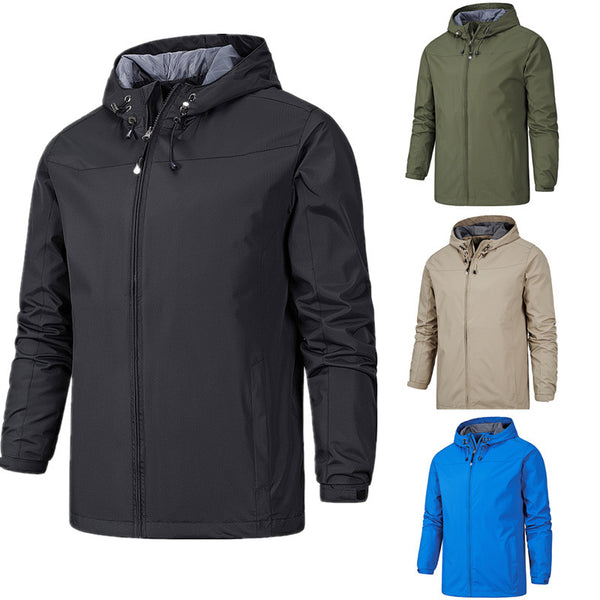 Outdoor Windproof And Waterproof All Season Mountaineering Jacket Jacket For Men - Blue Force Sports