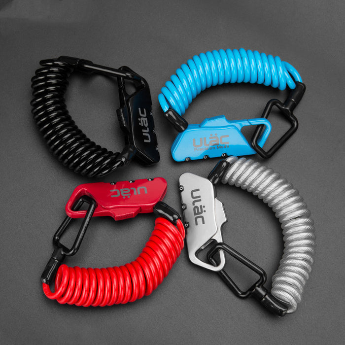 ULAC portable helmet lock luggage lock bike lock - Blue Force Sports