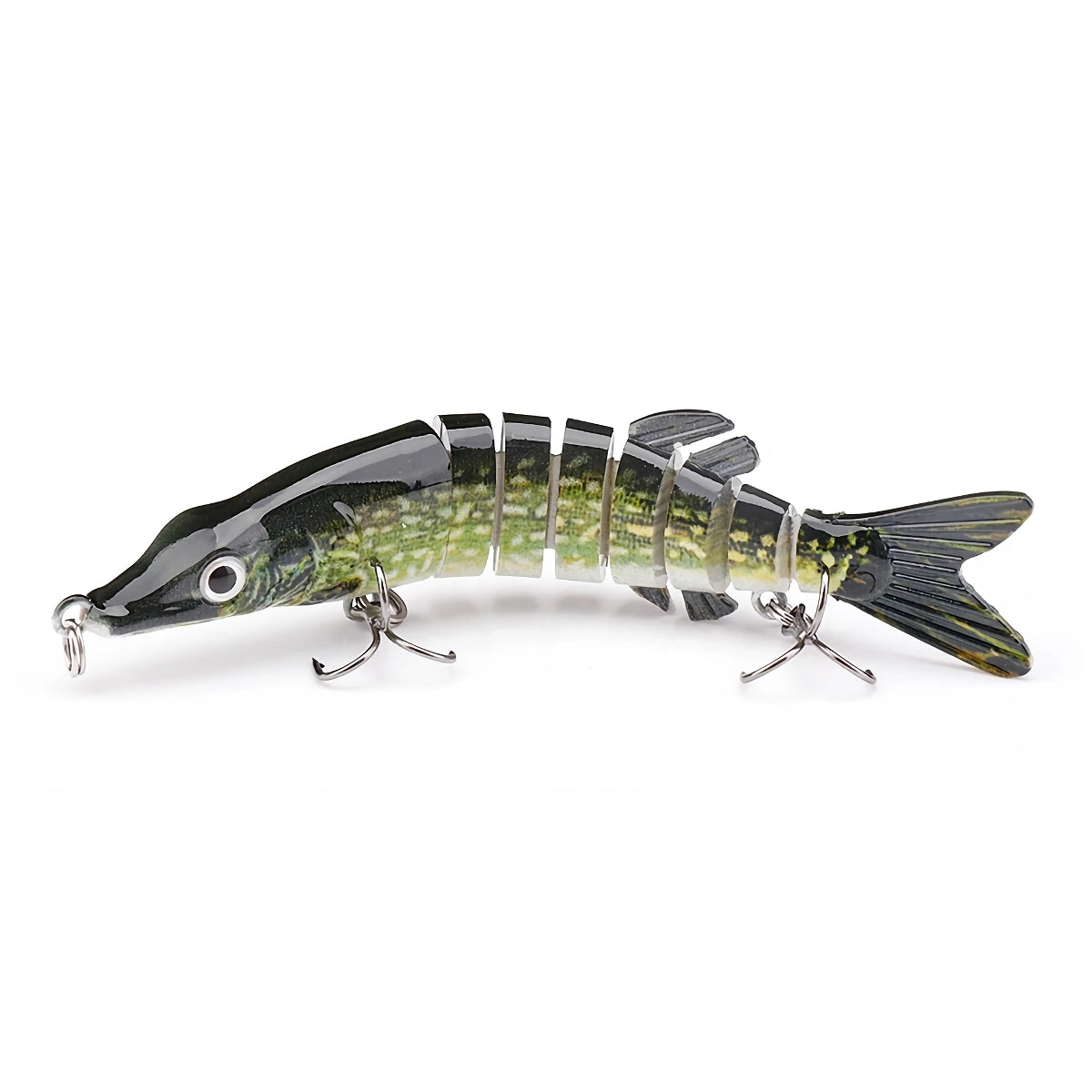 Señuelo de pesca Mini Pike Crankbait de 10 cm y 8,7 g: Swimbait artificial de hundimiento lento para lucios, lubinas y más