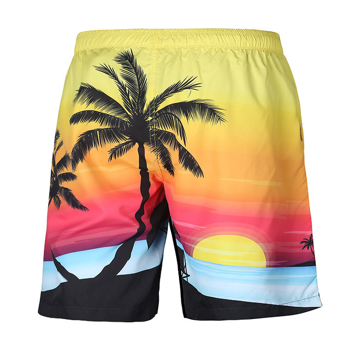 Beach Shorts printed mesh Capris - Blue Force Sports