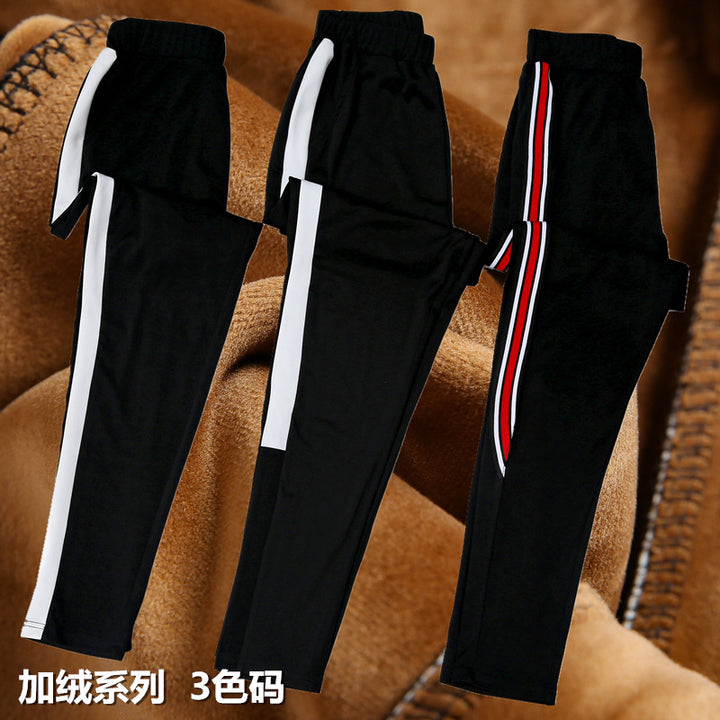 2021 autumn and winter new style, cashmere and thick sports trousers, women's casual pants - Blue Force Sports