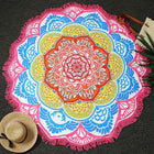 Round Printed Bath Towel Beach Towel Yoga Mat - Blue Force Sports