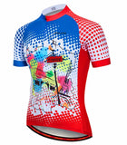 Men's And Women's Summer Cycling Jersey Tops, Breathable Outdoor Cycling Jerseys - Blue Force Sports