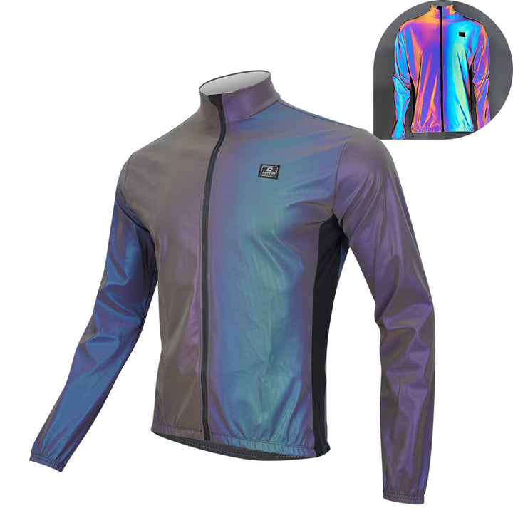 Cycling Jacket Colorful Reflective Night Riding Safety Jacket - Blue Force Sports