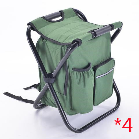 Multifunction Outdoor Folding Chair Ice Cooler Picnic Bags Camping Fishing Stool Backpacking Hunting Rest Chair - Blue Force Sports