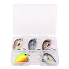 5 stücke Mini Bass Angeln Köder Set 3cm Topwater Crankbait Wobbler für Hecht