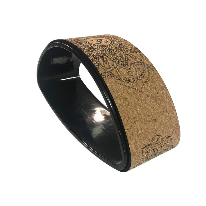 Cork Yoga Wheel Half-round Backbend Artifact Yoga Ring - Blue Force Sports