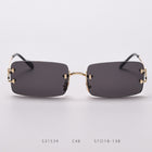 Rimless cut edge sunglasses - Blue Force Sports