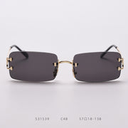 Rimless cut edge sunglasses - Blue Force Sports