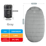 Sleeping Bag Adult Outdoor Camping Adult Winter Thickening Cold Protection Single Widening - Blue Force Sports
