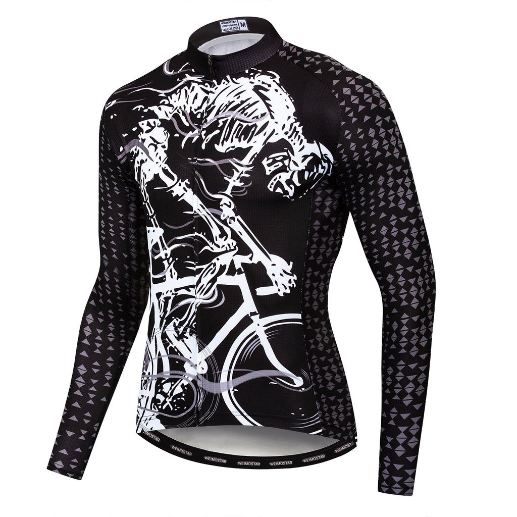 Riding Bicycle Jersey Long Sleeve Cycling Jersey - Blue Force Sports
