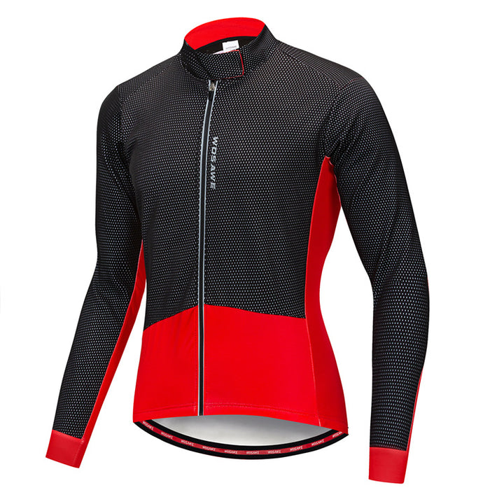 Autumn and winter cycling wear fleece warm jacket - Blue Force Sports