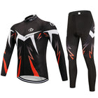 Winter cycling suit long suit custom bicycle fleece long sleeve suit team custom riding suit - Blue Force Sports