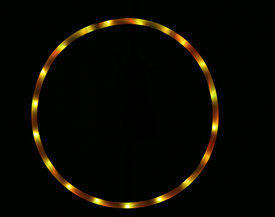 Premium LED Lights Glow In Dark Hoop - Blue Force Sports