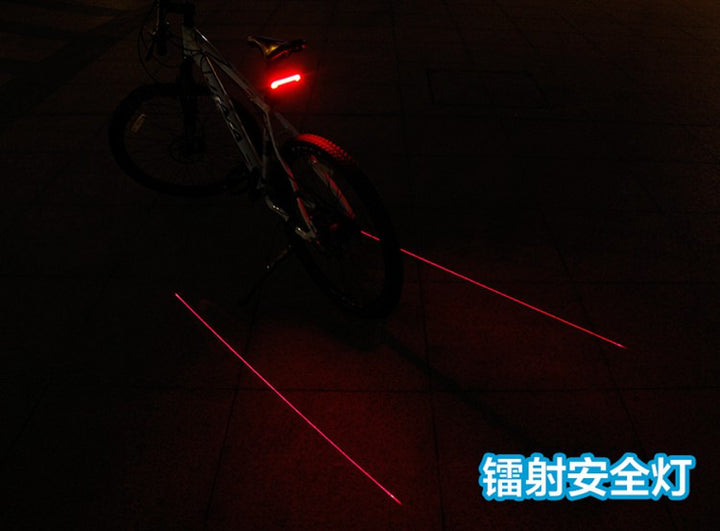 Brake light safety warning laser light bicycle tail light - Blue Force Sports