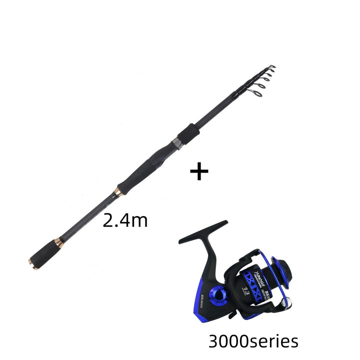 Telescopic rod fishing rod - Blue Force Sports