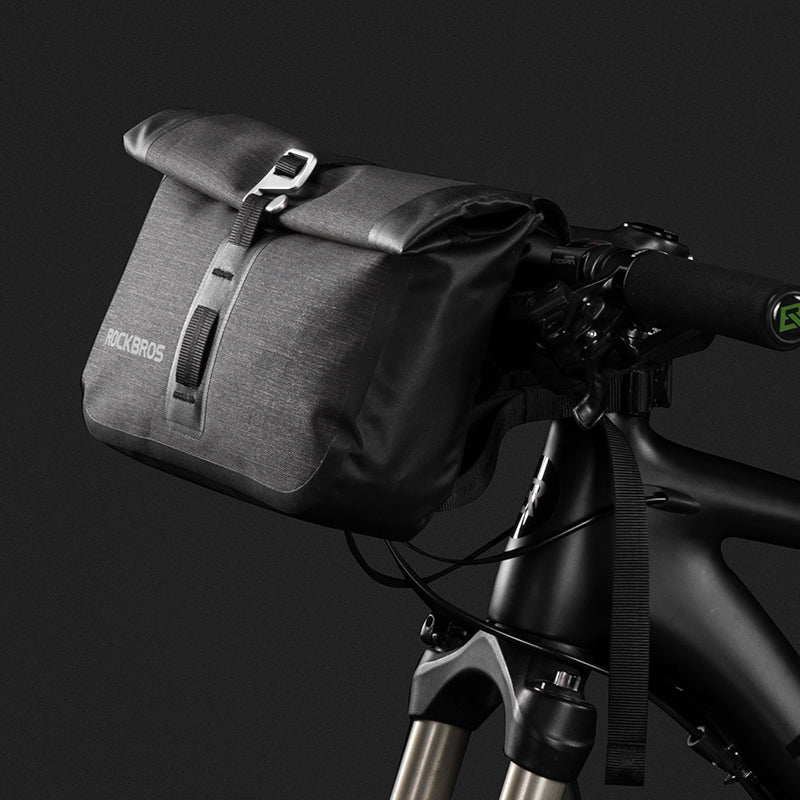 Bolsa impermeable para manillar de bicicleta, de gran capacidad, de 5 a 6 l