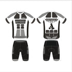 Long And Short-sleeved Thin Cycling Jersey With Balanced Wheels - Blue Force Sports