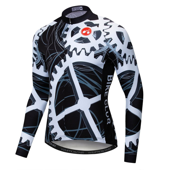 Riding Bicycle Jersey Long Sleeve Cycling Jersey - Blue Force Sports