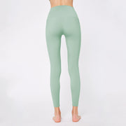 Women's Double Sided Nylon Nude Yoga Pants - Blue Force Sports