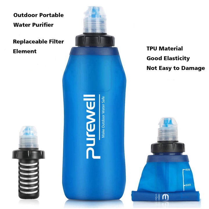 Outdoor Portable Water Purifier Personal Filter - Blue Force Sports