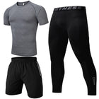 Summer three-piece casual sports suit - Blue Force Sports