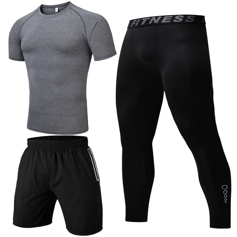 Summer three-piece casual sports suit - Blue Force Sports