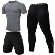 Summer three-piece casual sports suit - Blue Force Sports