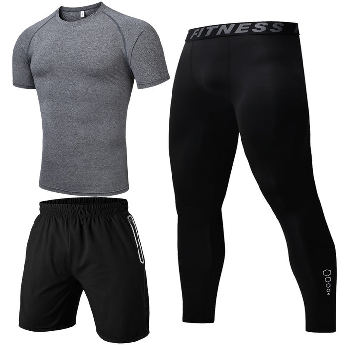 Summer three-piece casual sports suit - Blue Force Sports