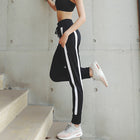 Fitness trousers with side striped pockets - Blue Force Sports