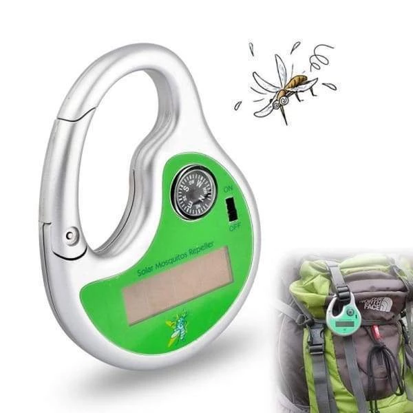 Portable Solar Charging Ultrasonic Electronic Mosquito Repellent - Blue Force Sports