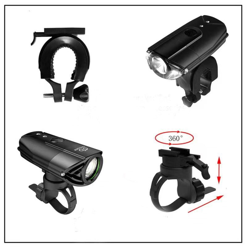 New black bike night headlight - Blue Force Sports
