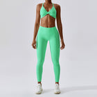 Conjunto de yoga sin costuras para mujer