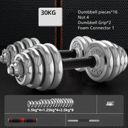 Men's Home Electroplating Pure Iron Barbell Set - Blue Force Sports