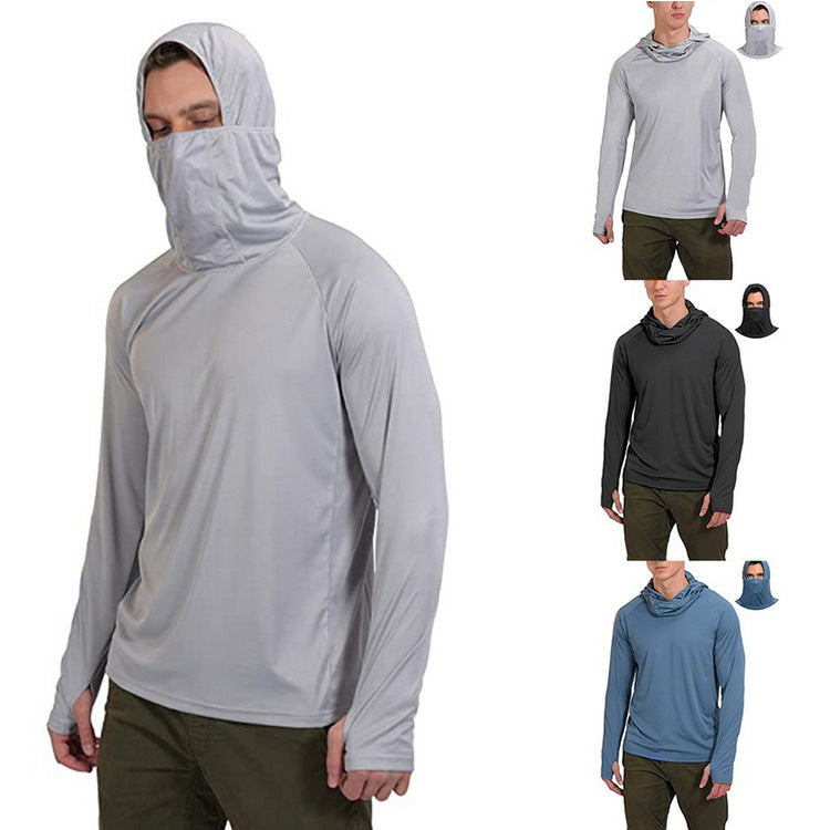 European And American Men's Breathable Light Sun Protection Clothing In Summer - Blue Force Sports