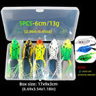 Juego de señuelos blandos Topwater Frog