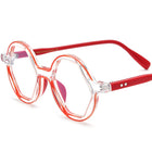 Personalized And Fashionable Polygon Plate Eyeglass Frame - Blue Force Sports