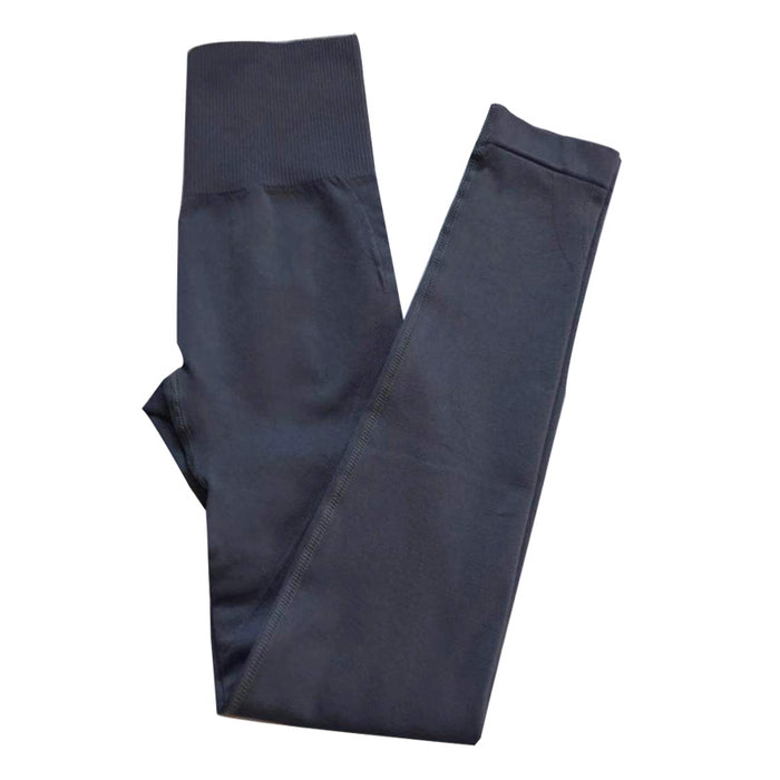 Womens High Waist Fitness Pants Suit For Abdomen And Buttocks - Blue Force Sports