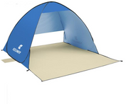Beach tent UV protection sunshade double automatic tent camping tent - Blue Force Sports