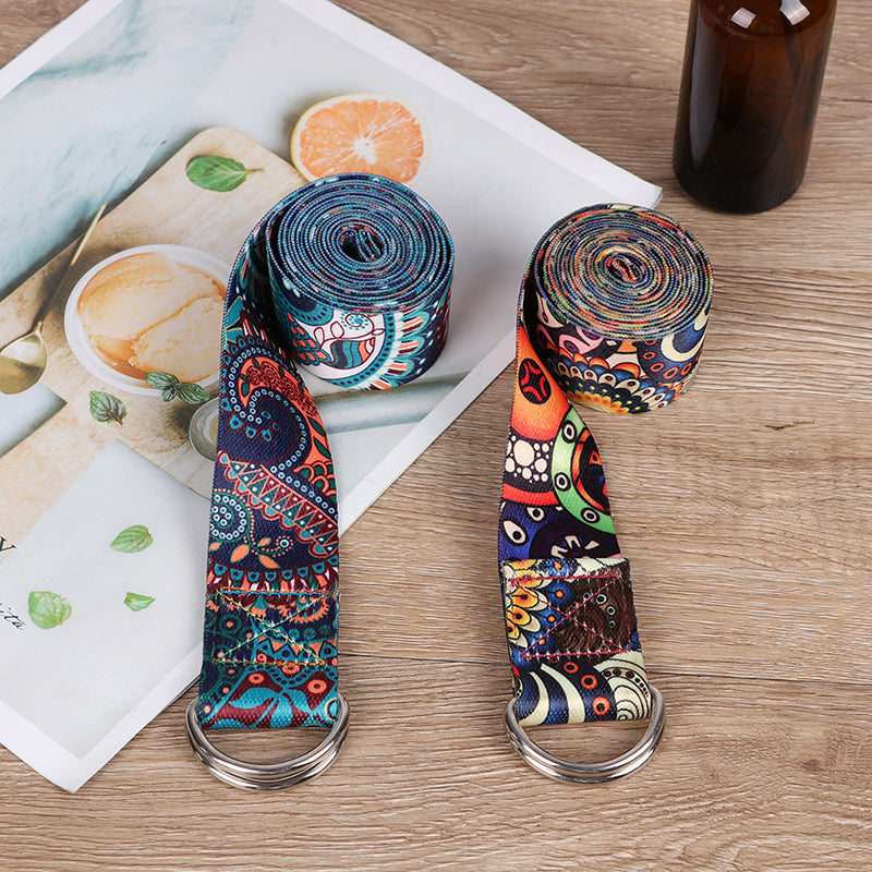 Verstellbarer D-Ring-Yoga-Stretchgurt