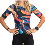 Cycling Suit Short-sleeved Mountain Bike Road Bike Bicycle Female Riding Equipment - Blue Force Sports