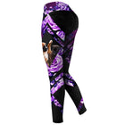 Ms high waist and the geometry dot printing pants - Blue Force Sports
