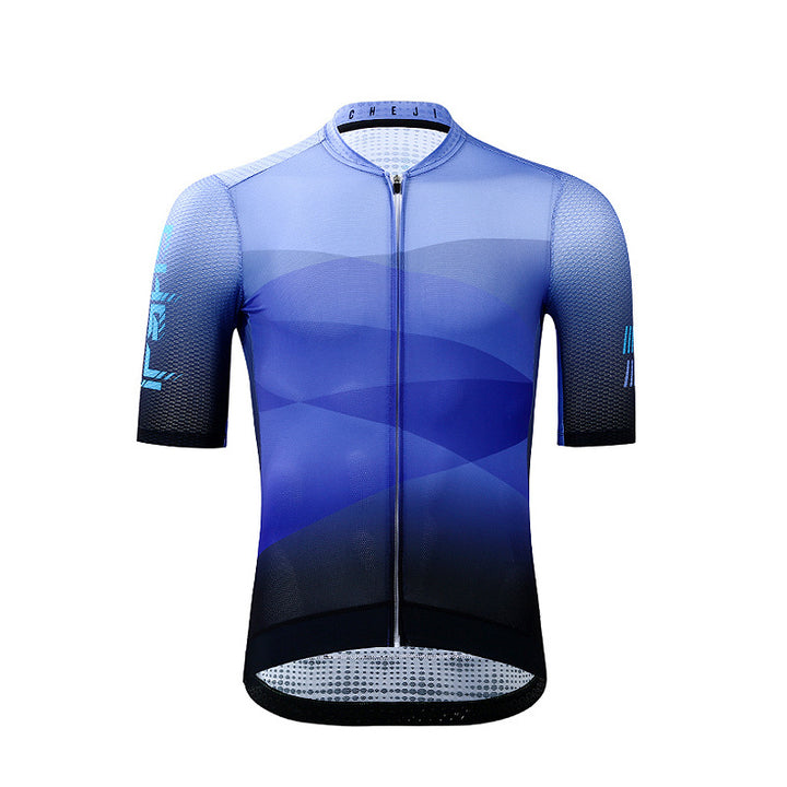 Cycling Wear Men's Slim Summer Short Sleeves - Blue Force Sports