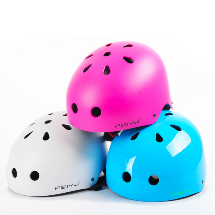 Boiling Fish Children's Wheel Skating Helmets  Hip-hop Bicycle Riding Skating Skating Shoes Skating For Men And Women's Helmets - Blue Force Sports