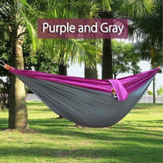 Backpacking Hammock - Portable Nylon Parachute Outdoor Double Hammock - Blue Force Sports