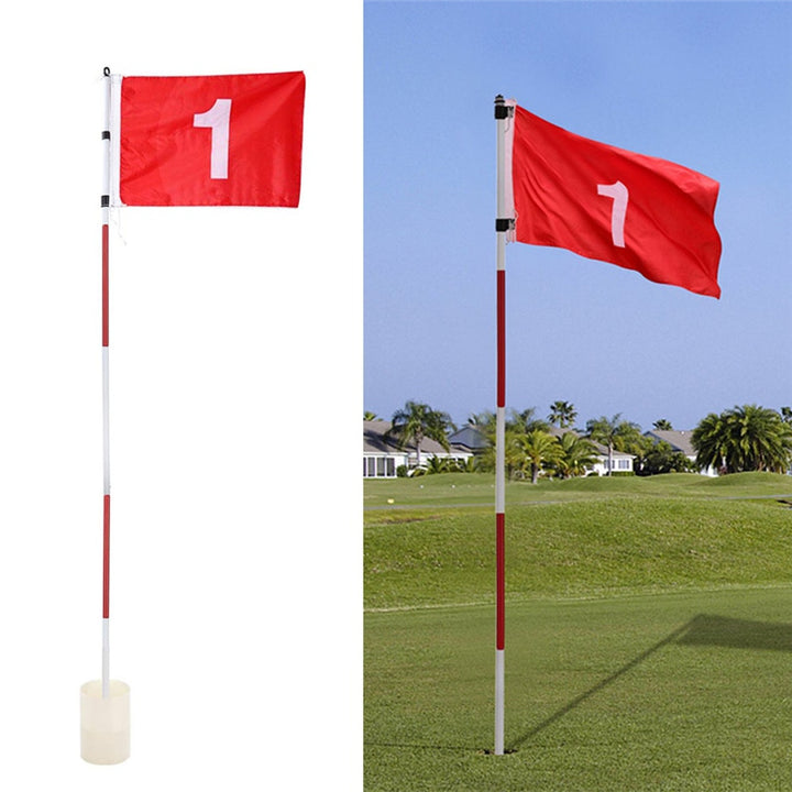 Golf three-section flagpole - Blue Force Sports