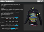 Men's long-sleeved cycling suit - Blue Force Sports